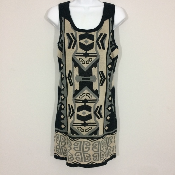 t/o sweaters Dresses & Skirts - T/O Sweaters Womens M Aztec Sleeveless Dress